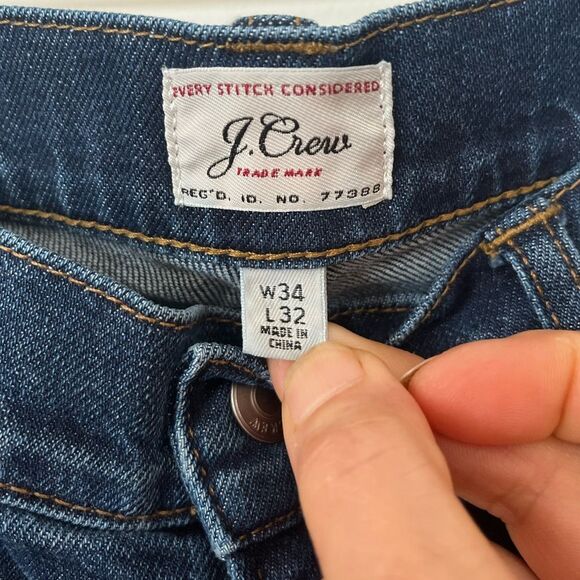 J. Crew 770 blue washed out slightly distressed jeans, great condition, W34 - Picture 2 of 9